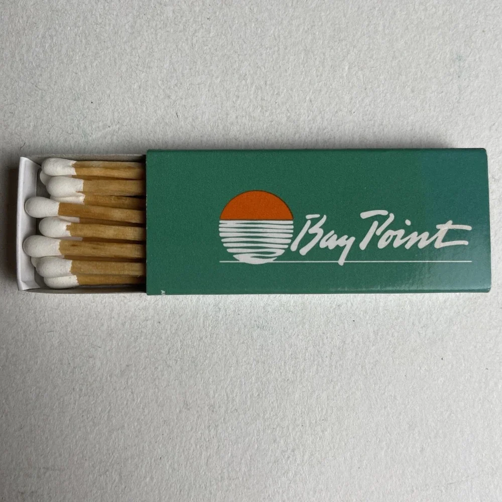 Vintage Matchbook Baypoint‎ Yacht & Country Club Panama City Beach FL